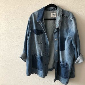 Oversized denim jacket
